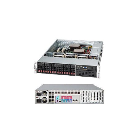 Supermicro Black 2U Sc213 Lp Chassis W/ Redundant 740W CSE-213A-R740LPB